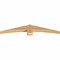 Ekena Millwork Bellingham Timber Gable Bracket, Western Red Cedar, 60"W x 10"H x 3 1/2"D x 5 1/2"F, 4/12 Pitch GBW060X10X0406BEL00SWR - alternate 5